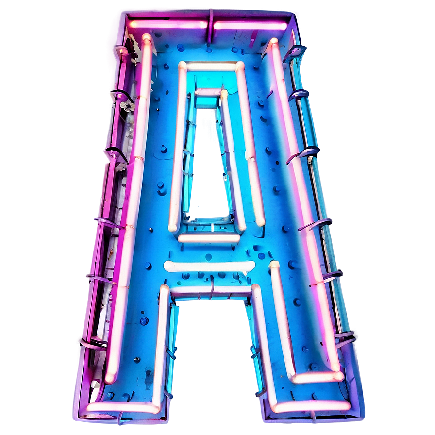 Neon Sign Letter A Png Jge