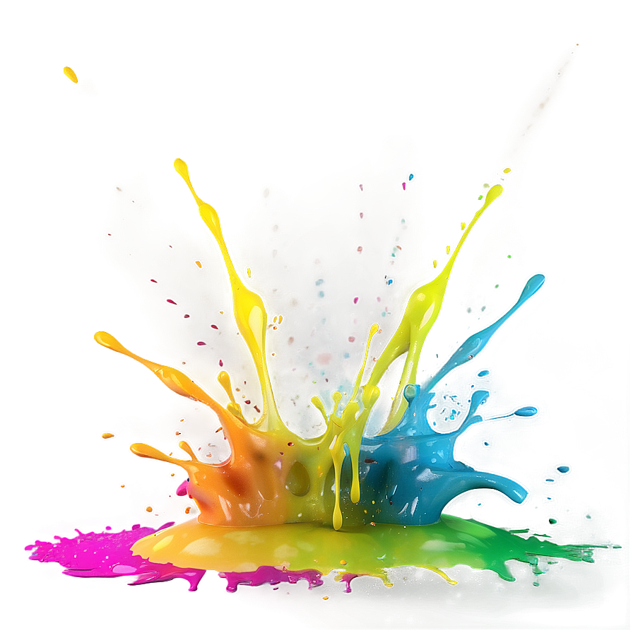 Neon Splash Effect Png Vth