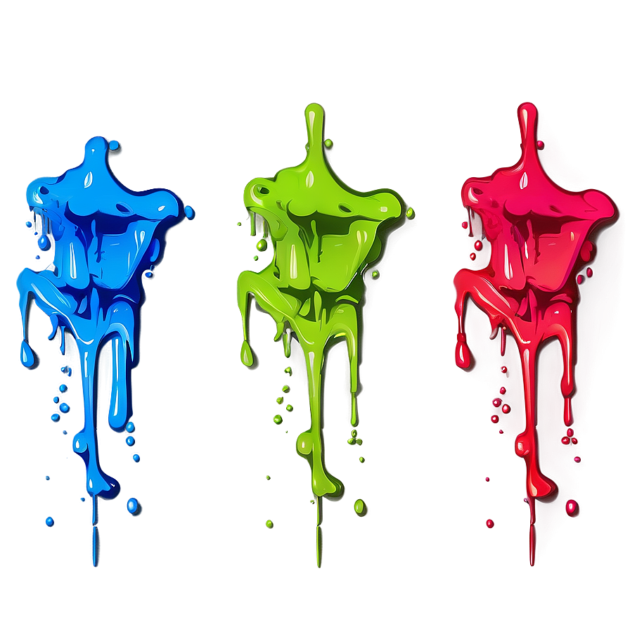 Neon Spray Paint Drip Png Frd39