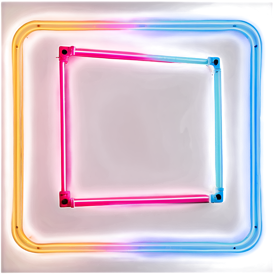 Neon Video Frame Glow Png 06262024