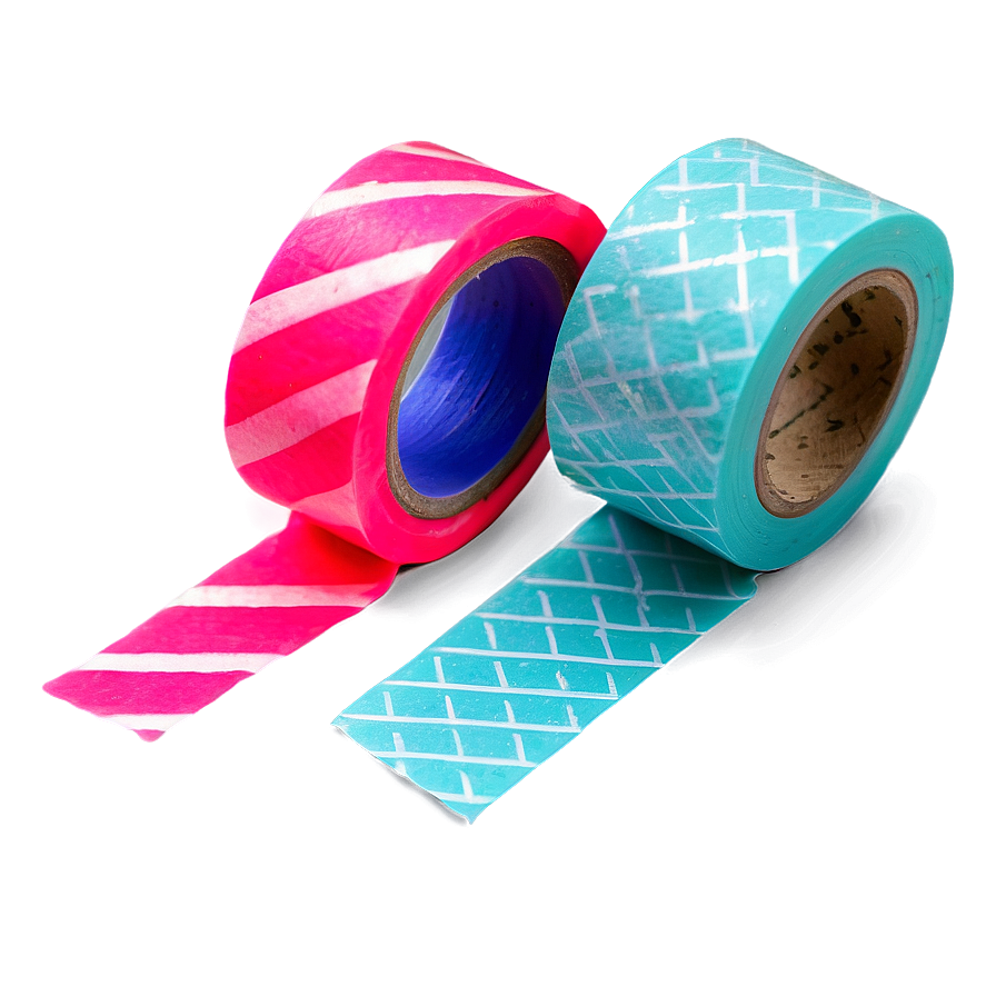 Neon Washi Tape Aesthetic Png 06272024