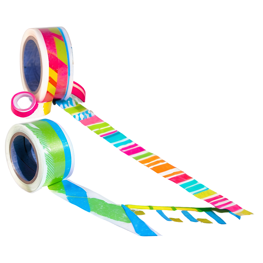 Neon Washi Tape Png 05252024