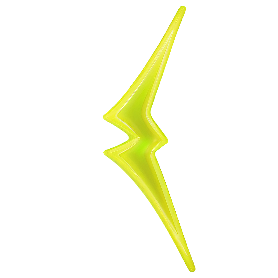 Neon Yellow Lightning Bolt Png 05062024