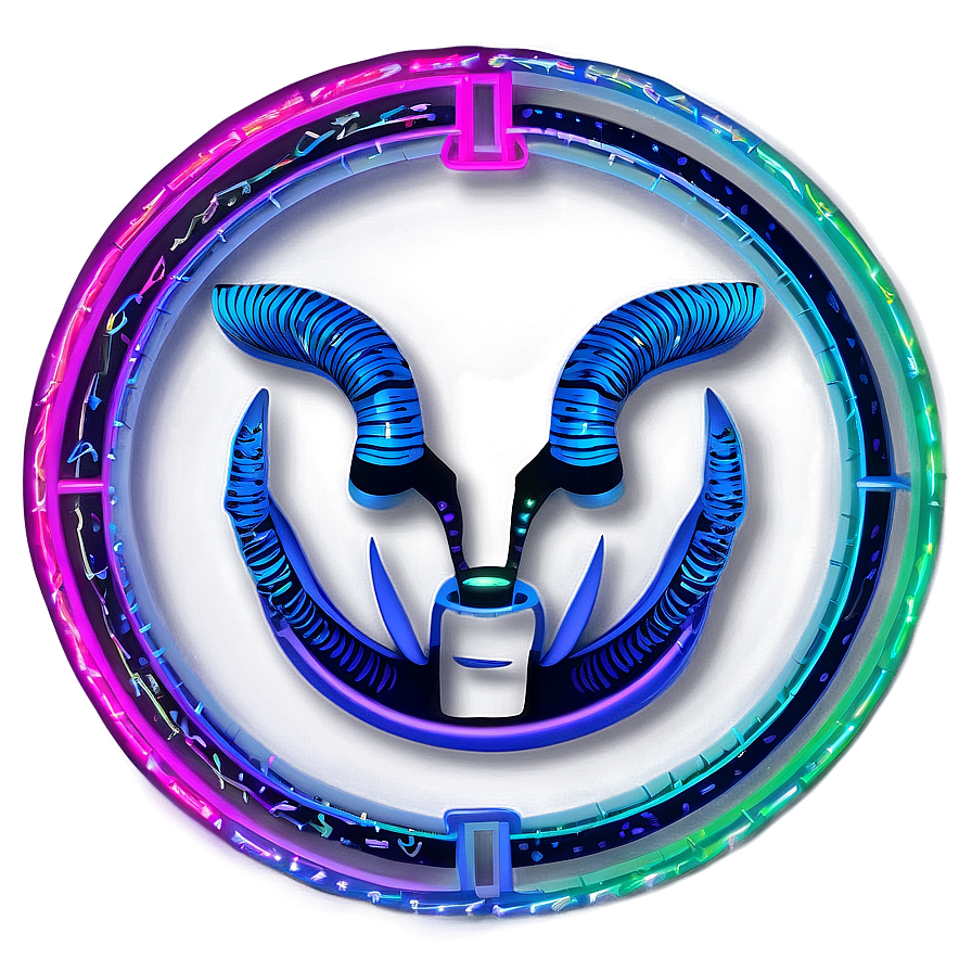 Neon Zodiac Signs Png 06112024