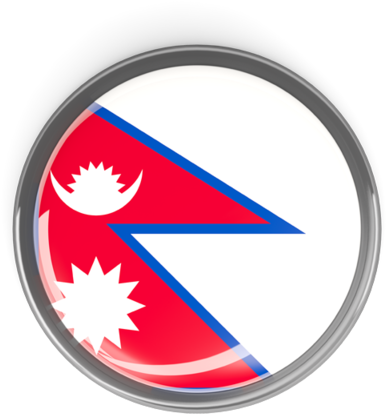 Nepal Flag Button