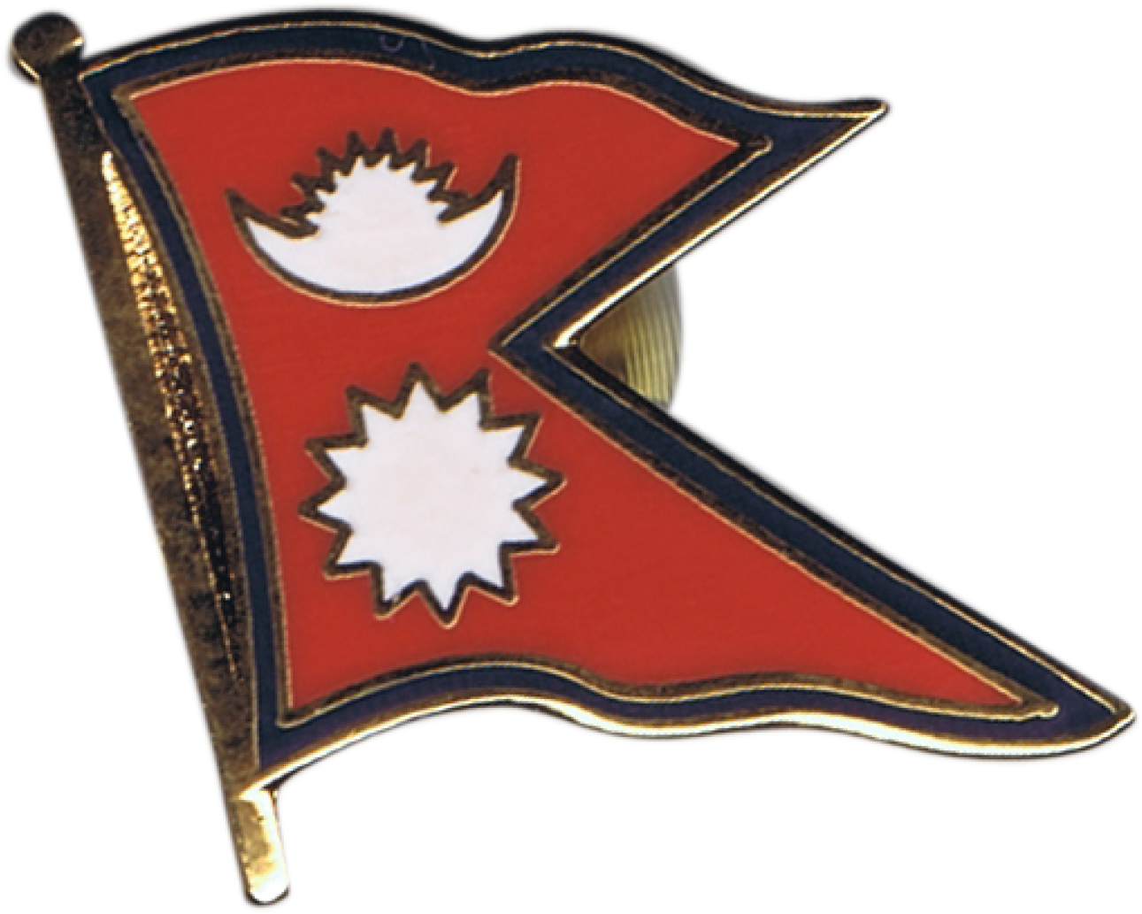 Nepal Flag Pin