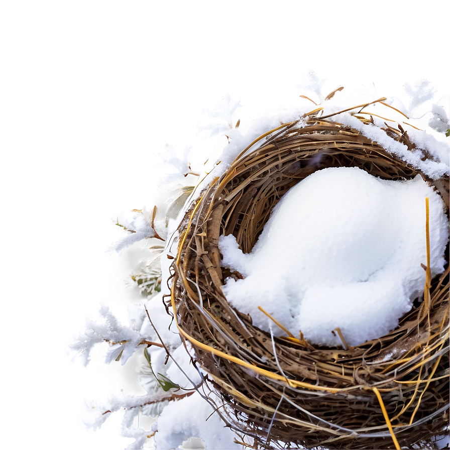 Nest In Snow Png 05252024