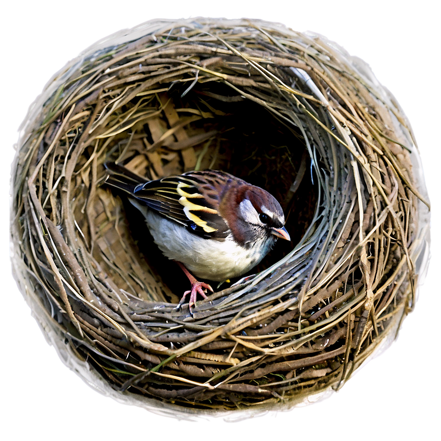 Nest With Sparrow Png 95