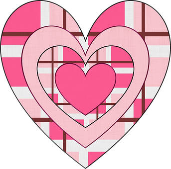 Nested Hearts Valentine Pattern