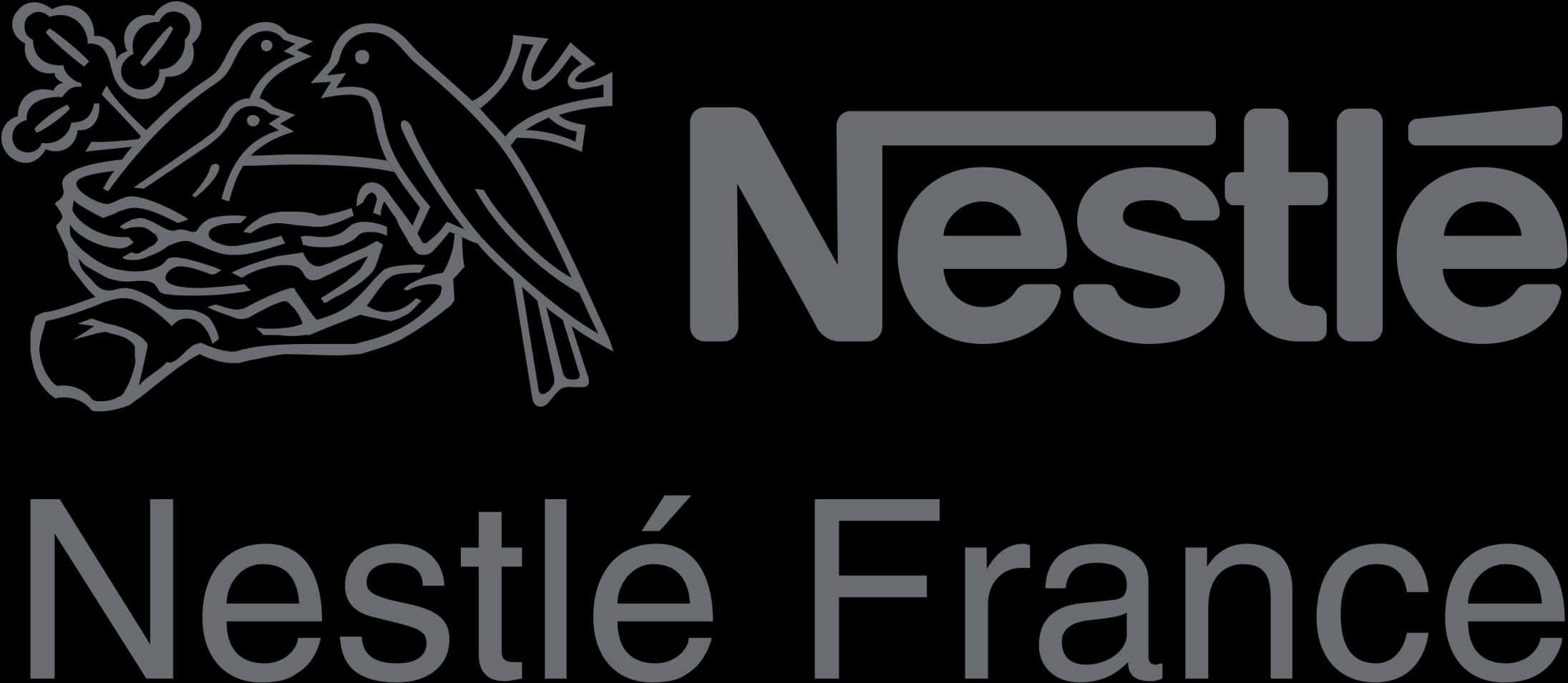 Nestle France Logo Blackand White