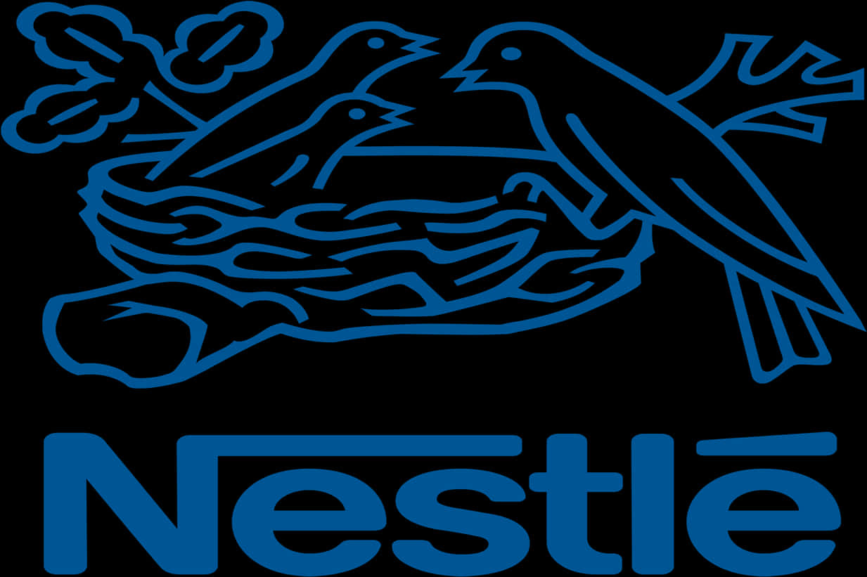 Nestle Logo Blue Birdsand Nest