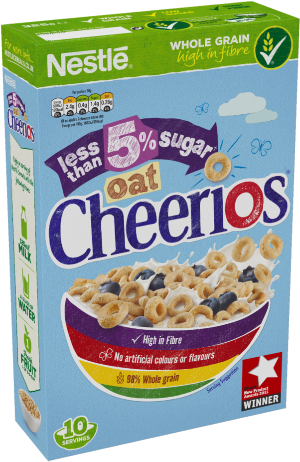 Nestle Oat Cheerios Cereal Box