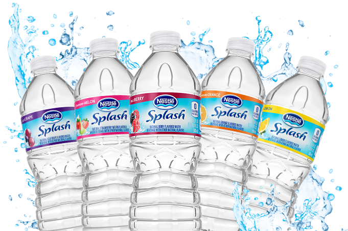 Nestle Splash Flavored Water Bottles