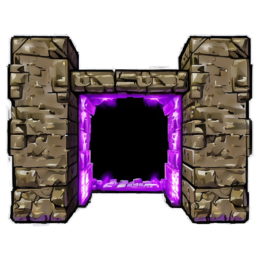 Nether Portal In A Forest Png Cyn20