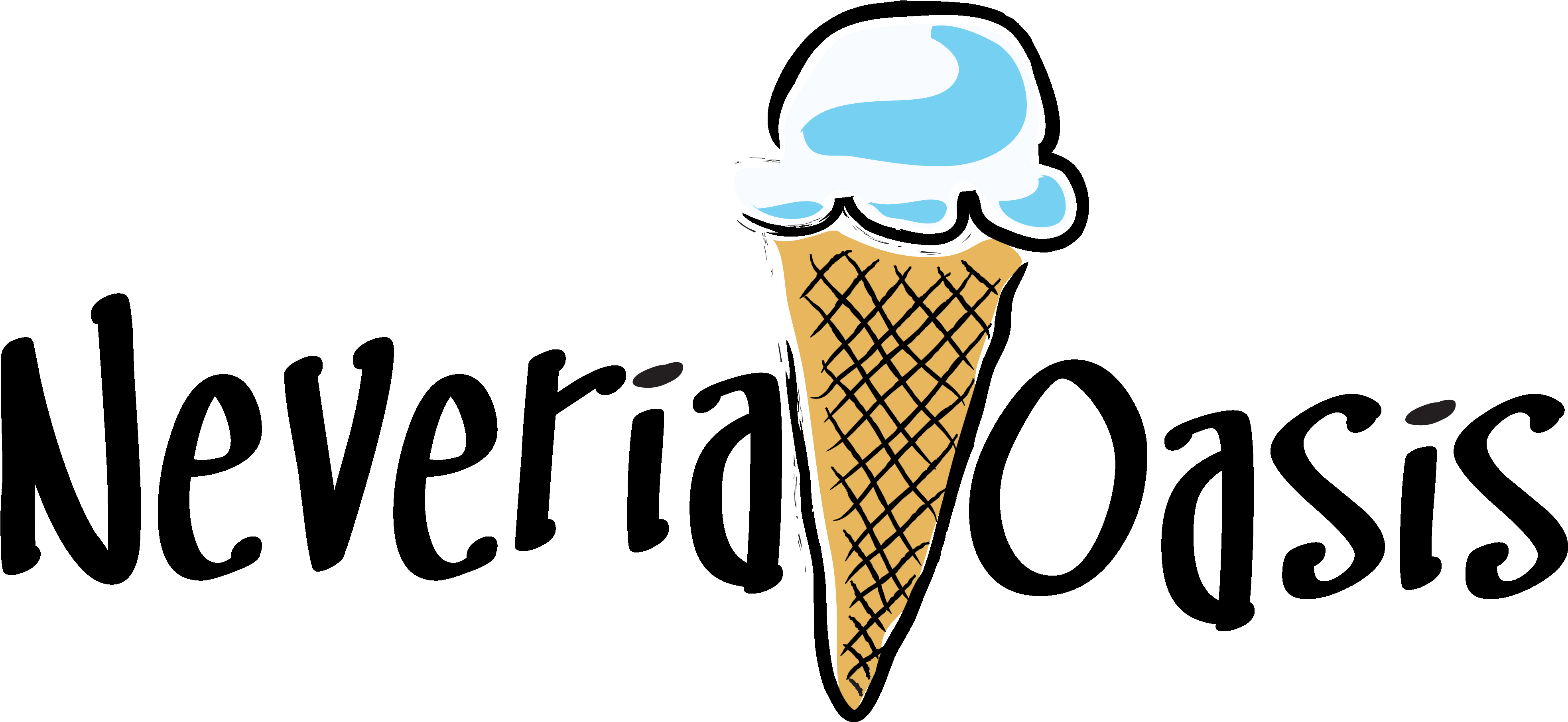 Neveria Oasis Ice Cream Logo