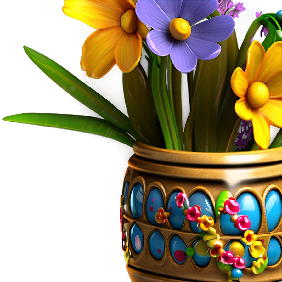 New Baby Flowers In Vase Png 06272024