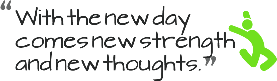 New Day Strength Thoughts_ Motivational Quote