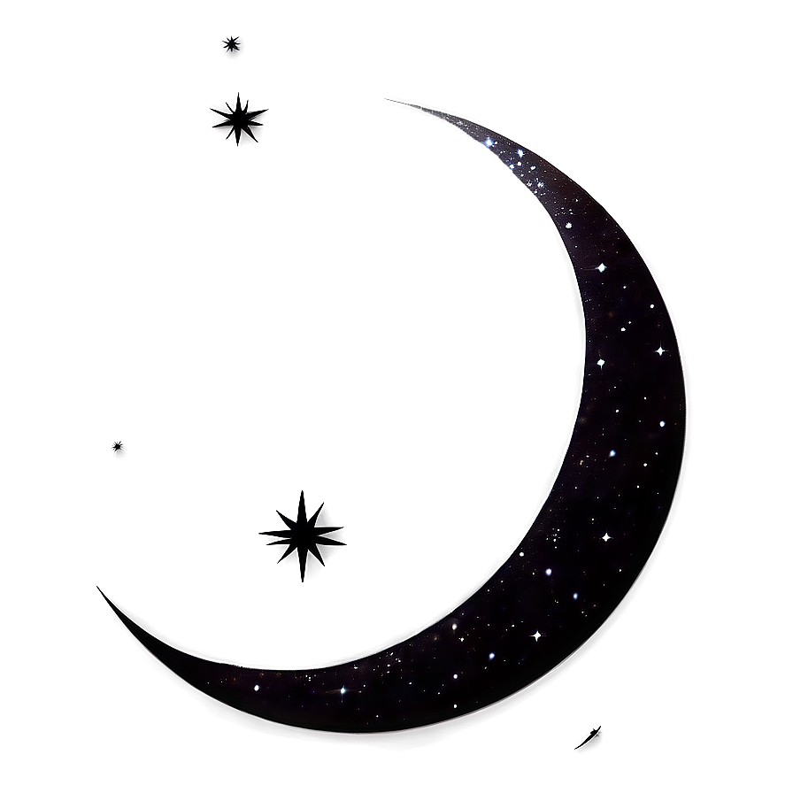 New Moon Silhouette Png 06252024