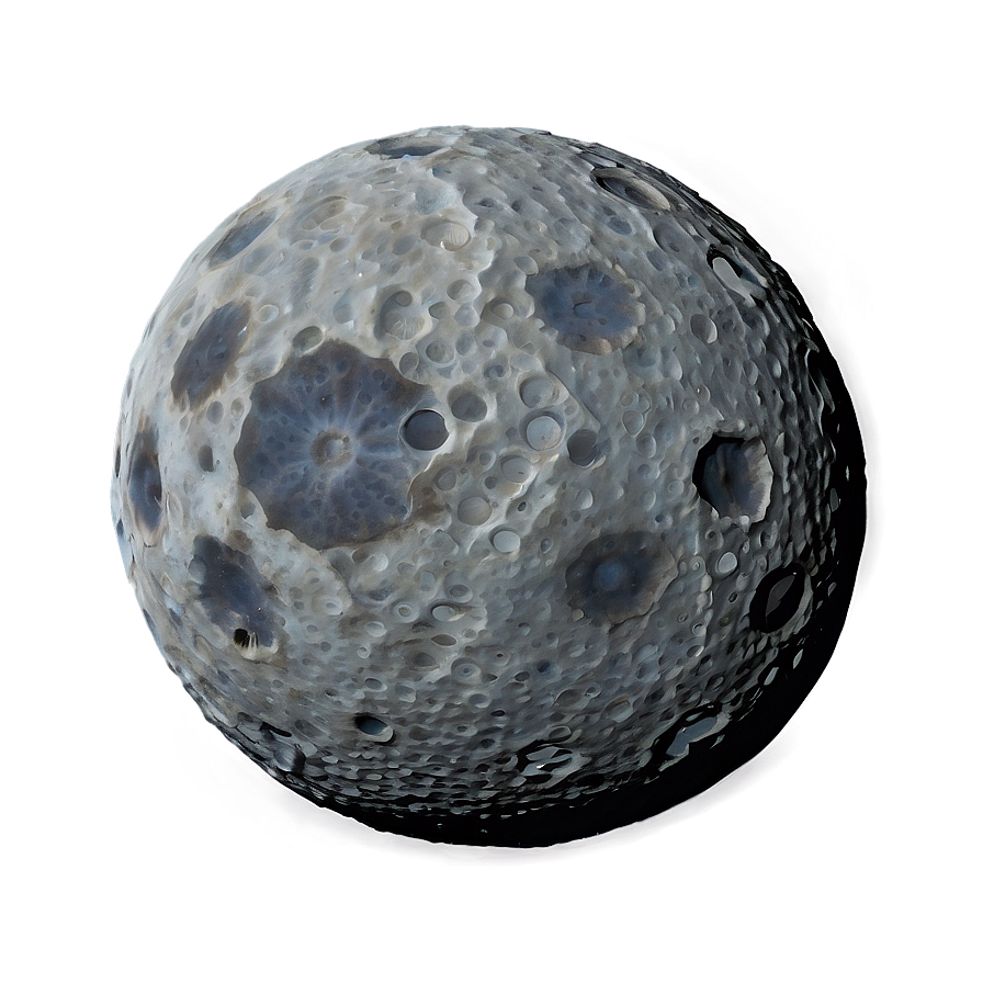 New Moon With Craters Png Bin