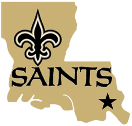 New Orleans Saints State Logo