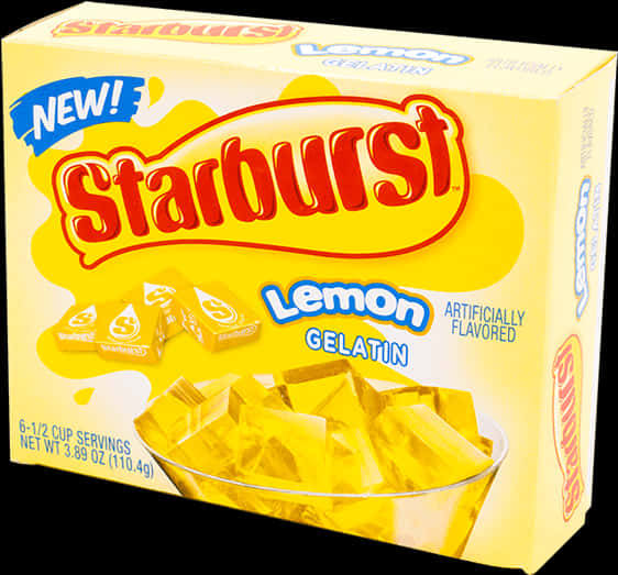 New Starburst Lemon Gelatin Box