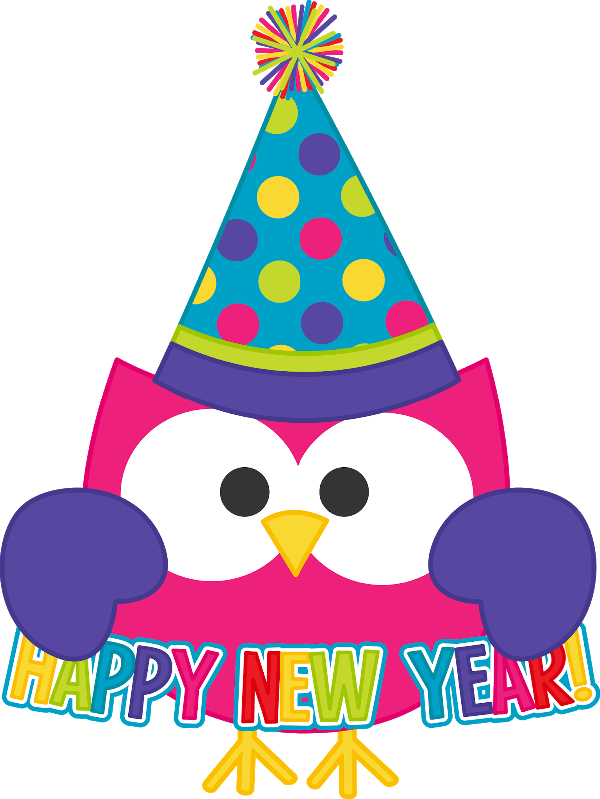 New Year Celebration Owl