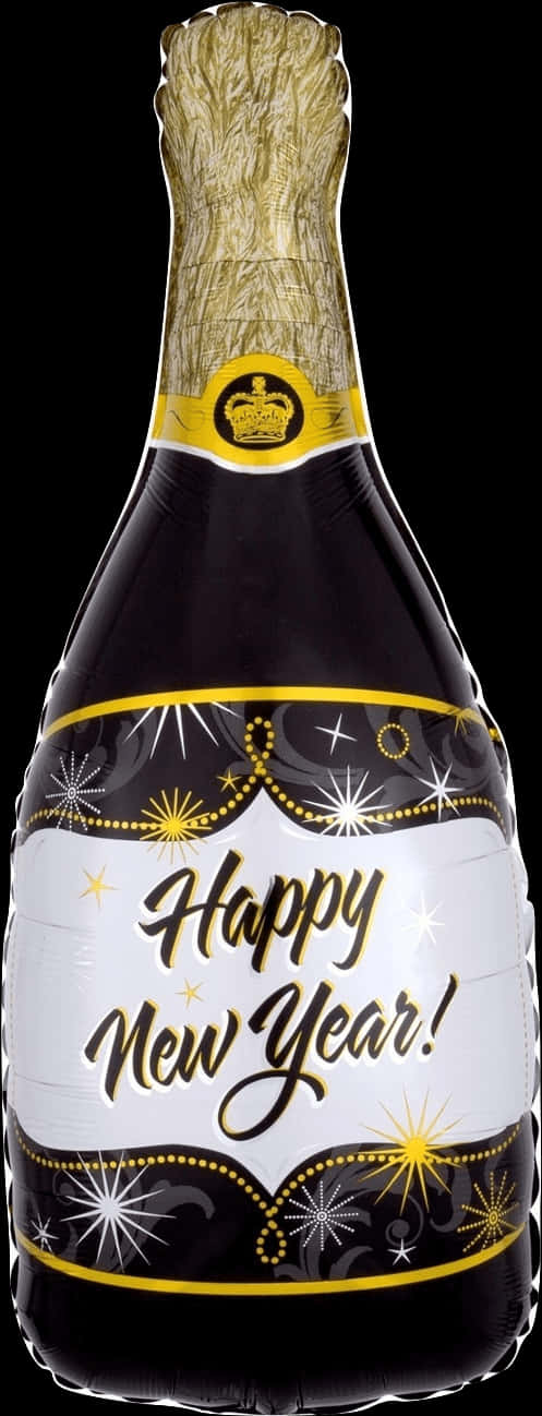 New Year Champagne Celebration Bottle