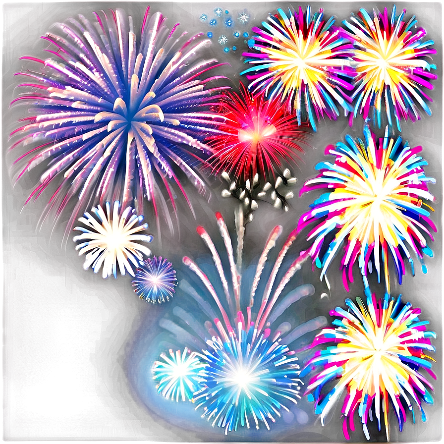 New Year Festive Fireworks Display Png 30