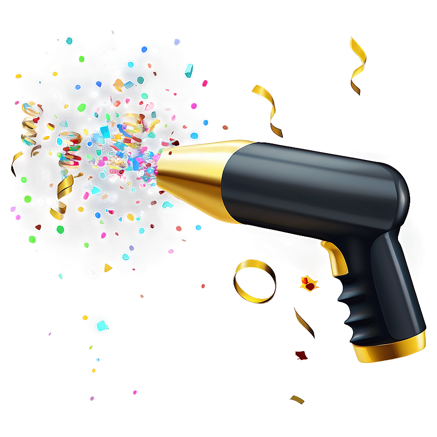 New Year Party Confetti Cannon Png Rci