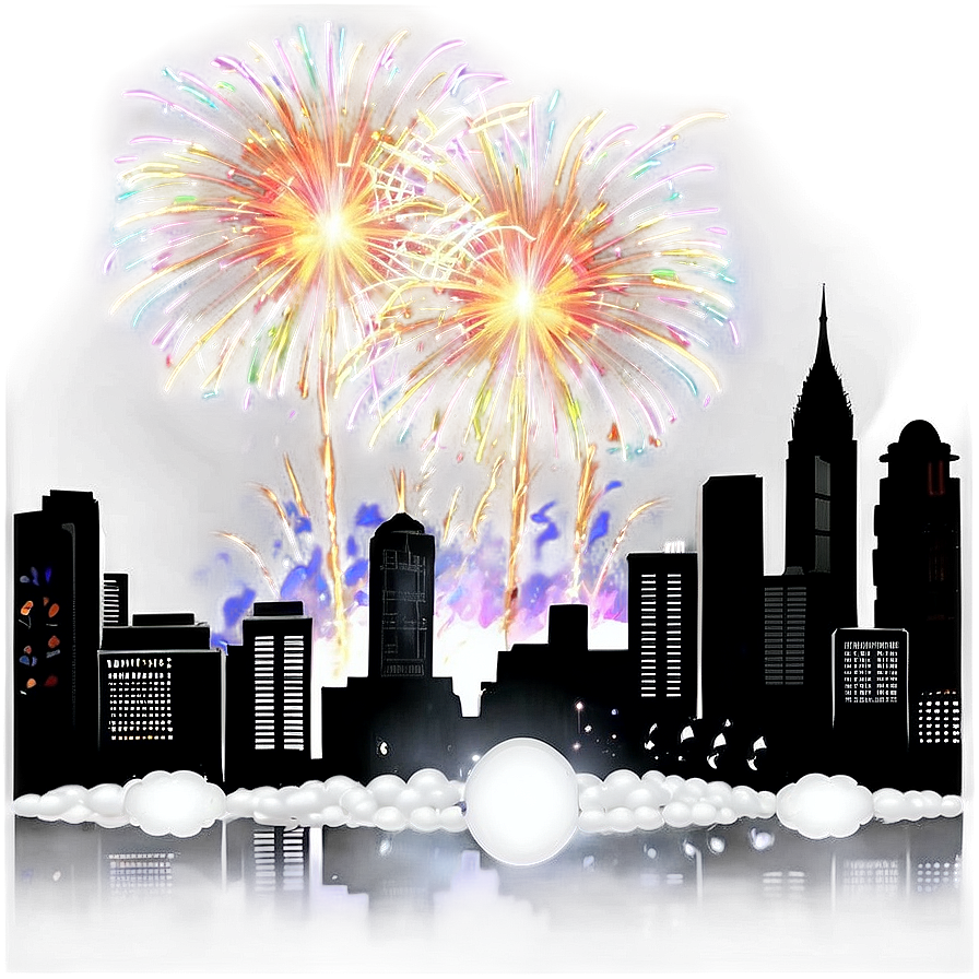 New Years Eve City Fireworks Png 89