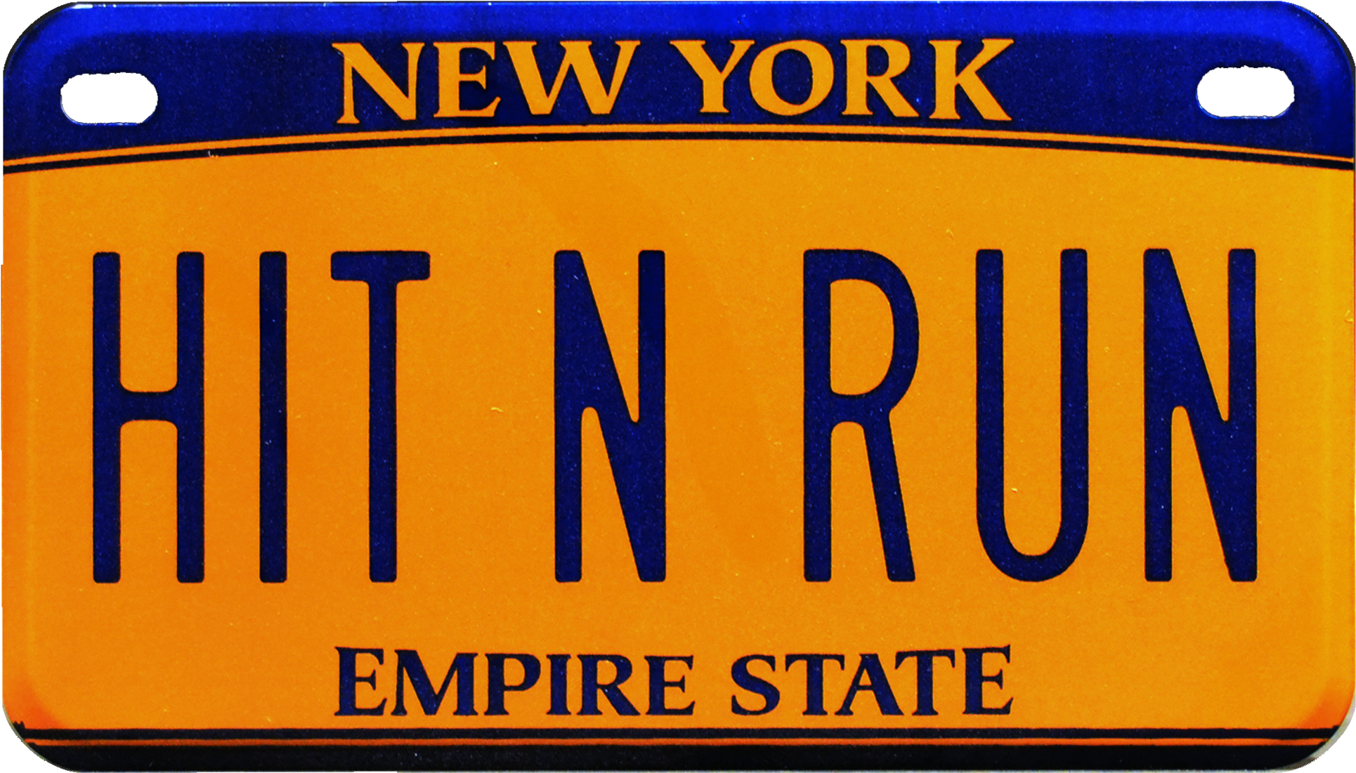 New York Hit N Run License Plate