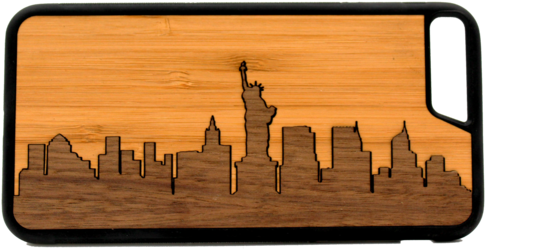 New York Skyline Engraved Phone Case