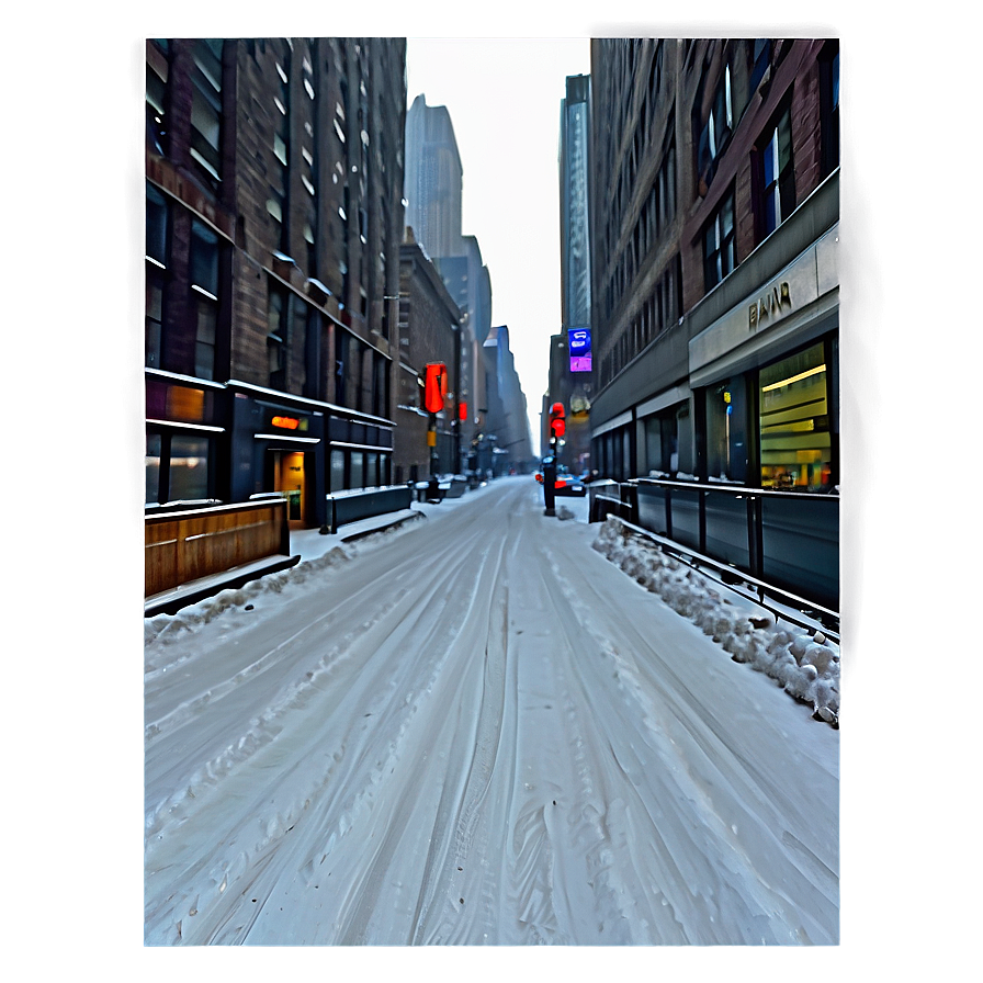 New York Snow Scene Png Lus94