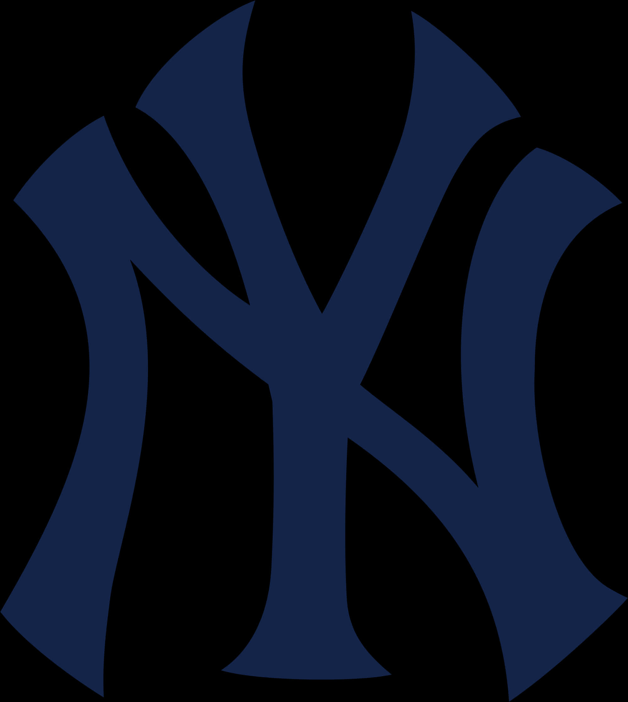 New York Yankees Logo Navy Background