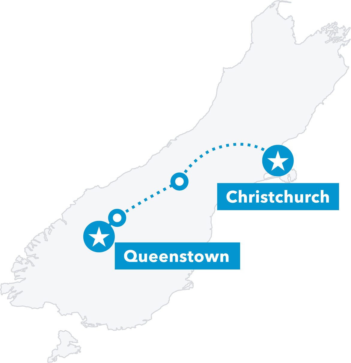 New Zealand Travel Route Map