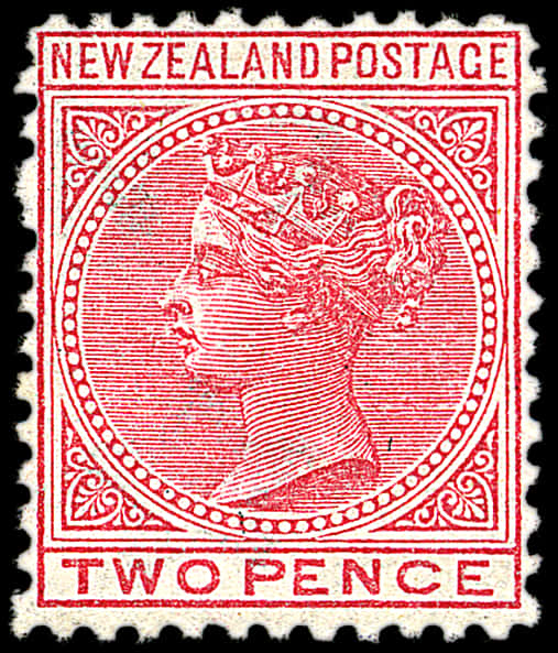 New Zealand Two Pence Stamp