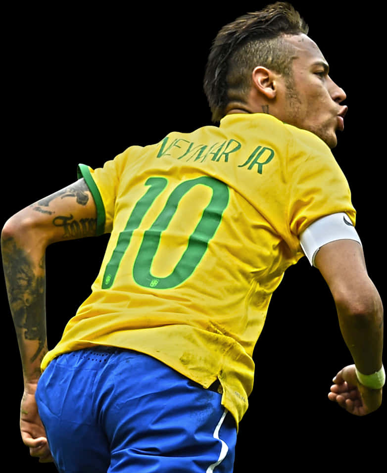 Neymar Jr Brazil Number10 Jersey