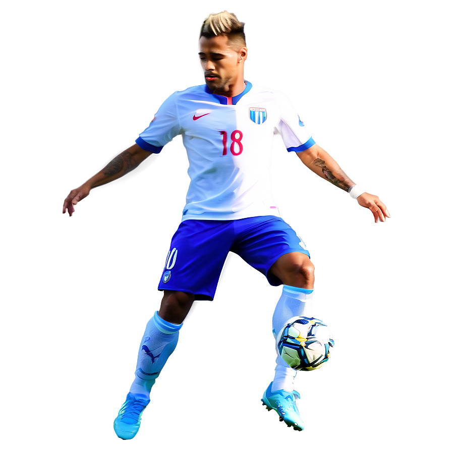 Neymar Juggling Football Png Nge55