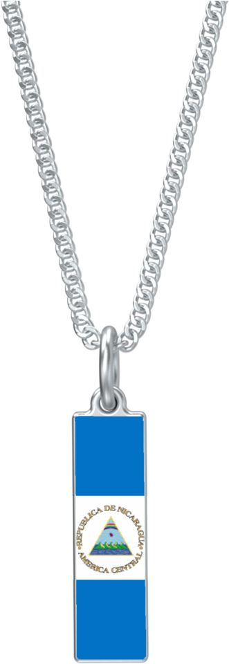 Nicaragua Flag Pendanton Chain