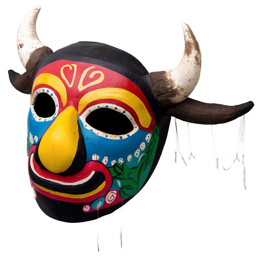 Nicaraguan Painted Bull Mask Png Uwv