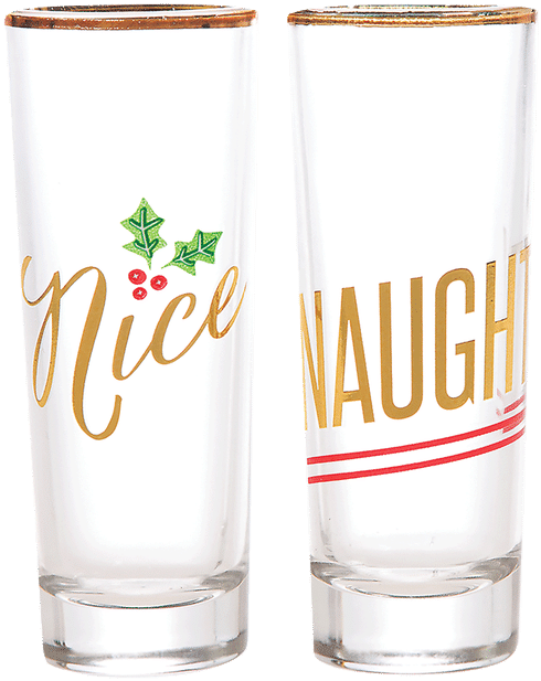 Nice Naughty Holiday Shot Glasses