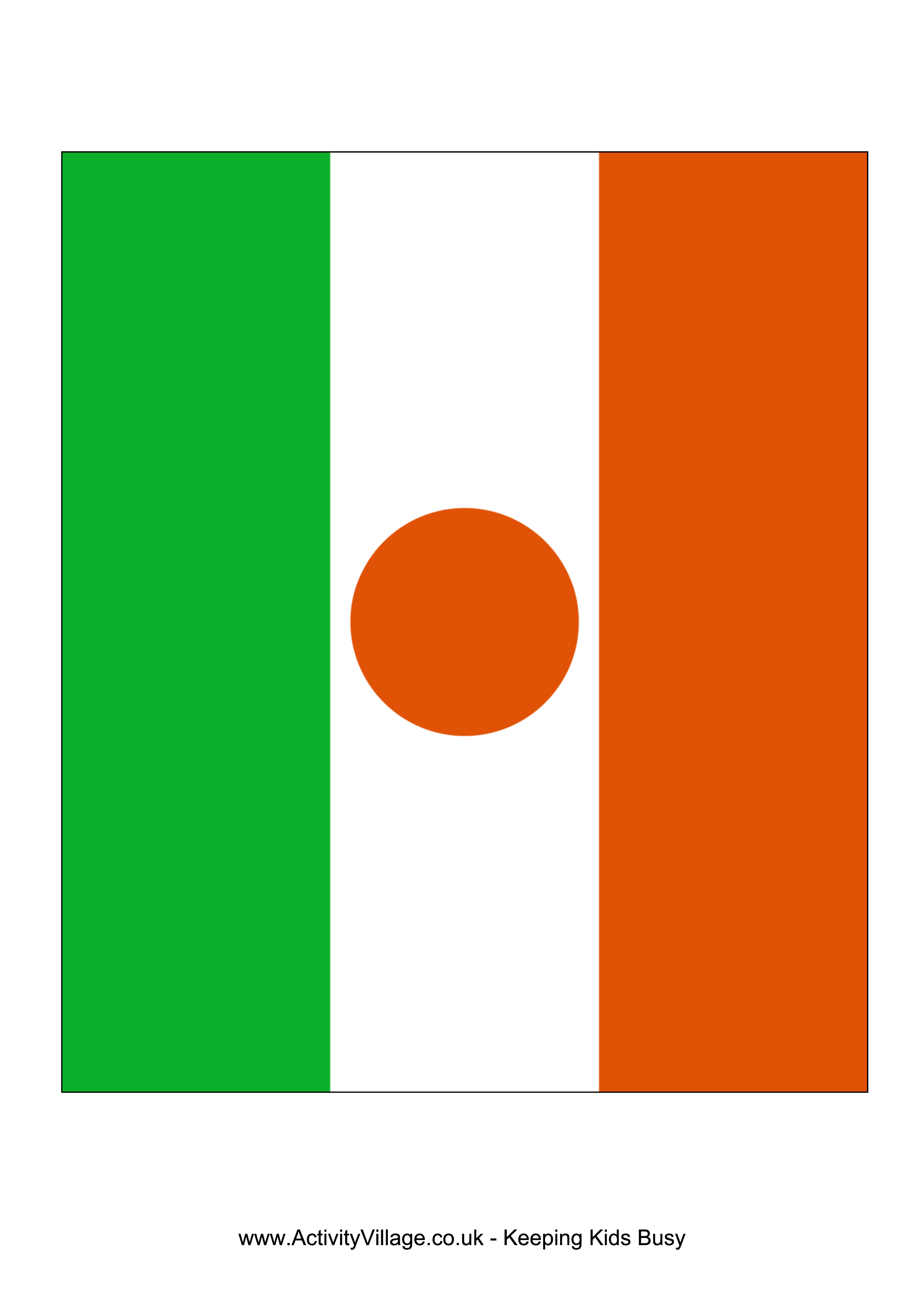 Niger Flag Representation