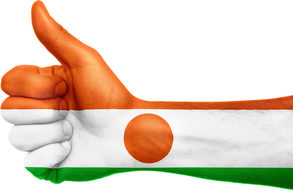 Niger Flag Thumbs Up Gesture