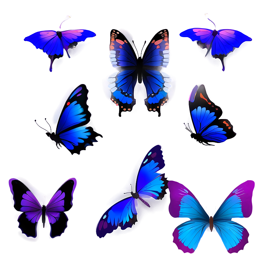 Night Butterflies Png 38