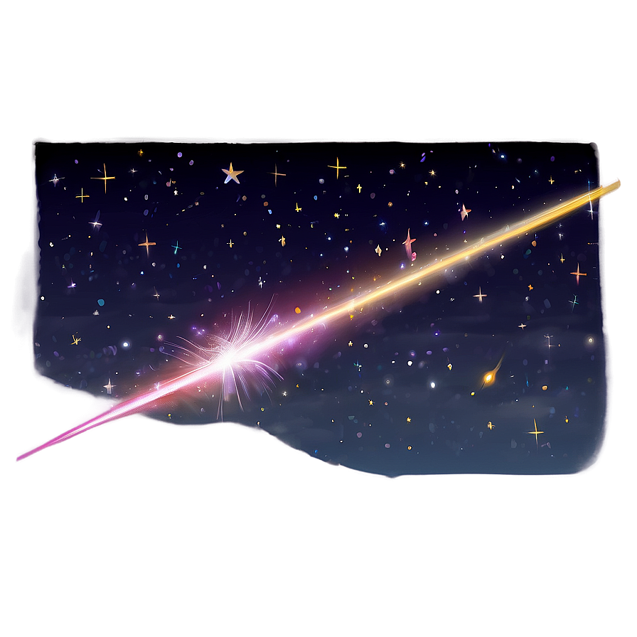 Night Sky With Shooting Star Png 34