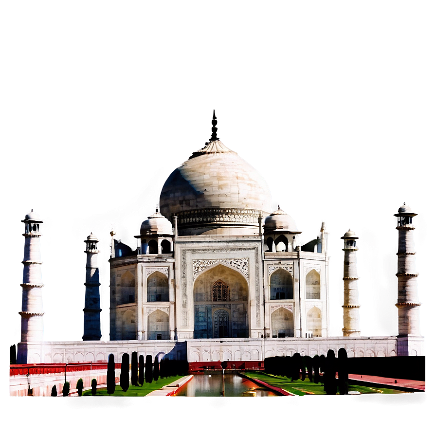 Night View Of Taj Mahal Png 06252024