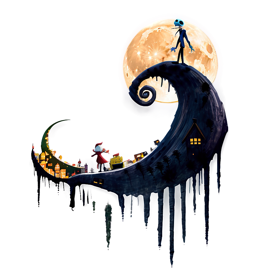 Nightmare Before Christmas Moon Png 05212024