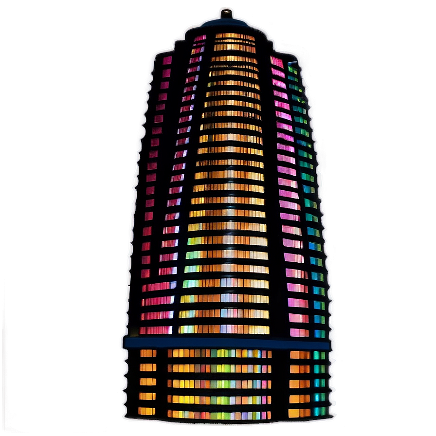 Nighttime Skyscraper Lights Png 05212024