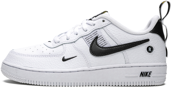 Nike Air Force1 Low White Black Swoosh