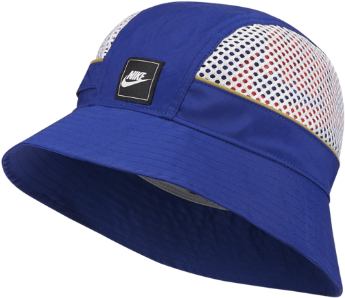 Nike Blue Bucket Hatwith Mesh Panel